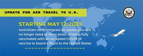 Update on Change to U.S. Travel Policy Requiring COVID